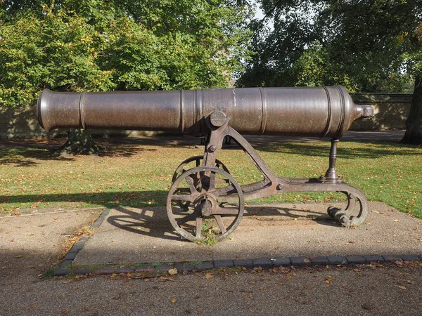 Cannone Russo Catturato Durante Guerra Crimea Presentato Popolo Ely Dalla — Foto Stock