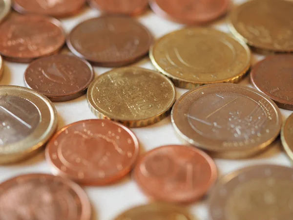 ユーロ硬貨 Eur 背景として有用な欧州連合の通貨 — ストック写真