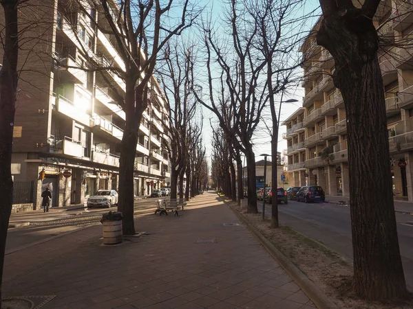 Grugliasco Itália Circa Dezembro 2018 Viale Gramsci Avenue — Fotografia de Stock