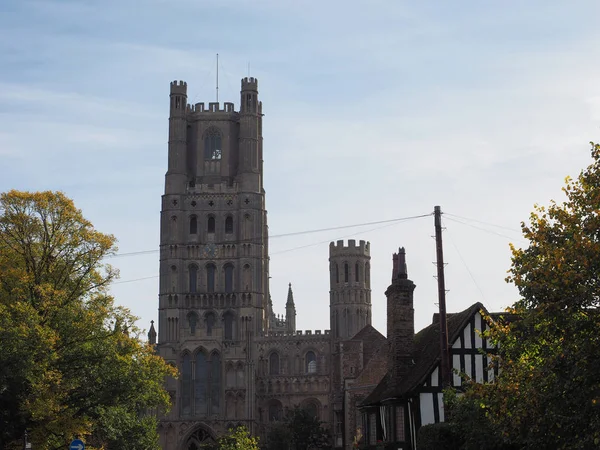 Ely Cathedral Formerly Church Etheldreda Peter Church Holy Undivided Trinity — Stock Photo, Image