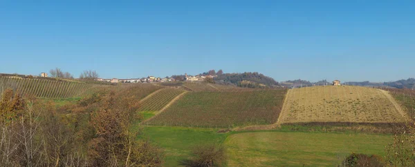 Vista Las Colinas Roero Monta Alba Italia — Foto de Stock