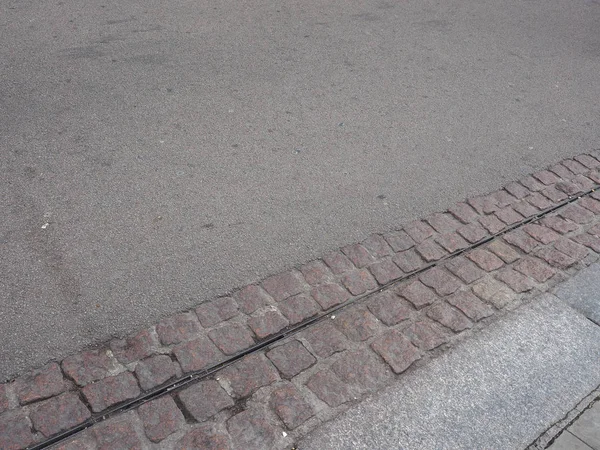 Städtischen Boden Mit Asphaltdecke Straßen Und Stein Nützlich Als Hintergrund — Stockfoto