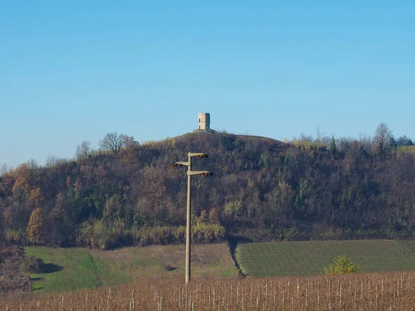 Torion Meaning Tower Vezza Alba Italy — стоковое фото