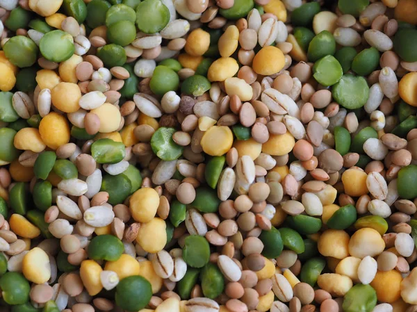 Legumi Cereali Verdure Cibo Vegetariano Utile Come Sfondo — Foto Stock