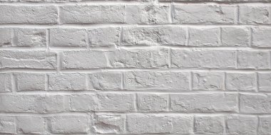 Beyaz tuğla duvar arka plan olarak kullanışlı