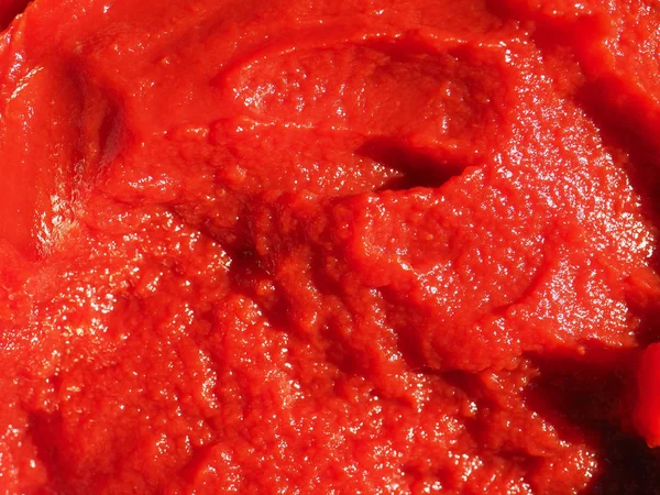 Röd Tomat Dubbel Koncentrat Ketchup Sås Pasta — Stockfoto