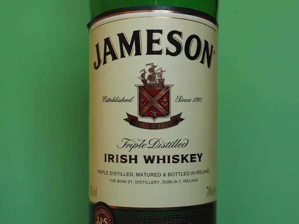 Dublin Ireland Circa December 2018 Jameson Irish Whiskey Bottle — Stock Photo, Image
