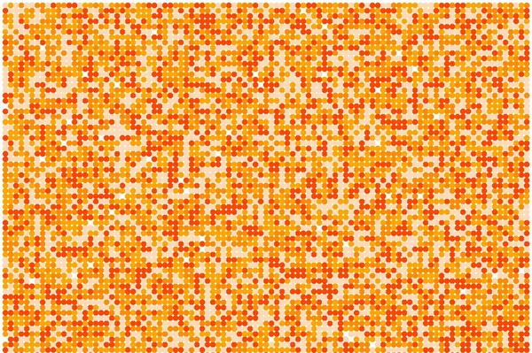 Abstrakta Minimalistisk Orange Illustration Med Cirklar Användbar Som Bakgrund — Stockfoto