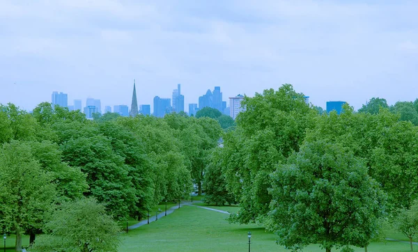 London Skyline Sett Från Primrose Hill Park — Stockfoto