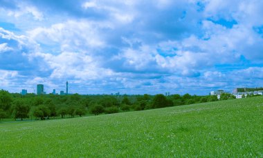 Primrose Hill Parkı'ndan görülen Londra manzarası