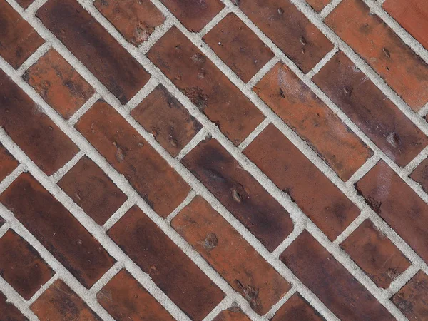 Red Brick Wall Useful Background Diagonal Tiles — Stock Photo, Image