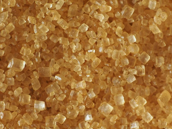 Nahaufnahme Brauner Zuckerkristalle — Stockfoto
