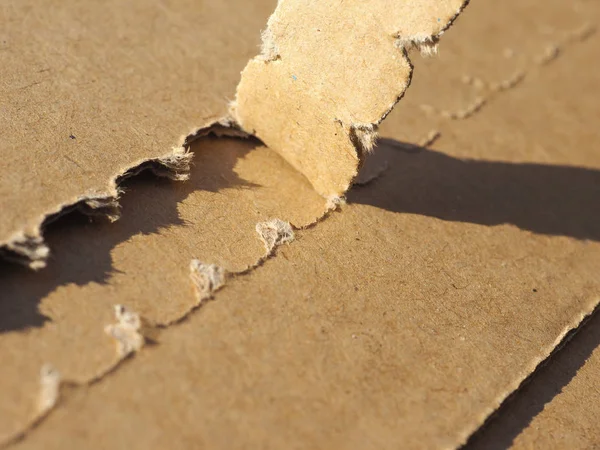 Corrugated Cardboard Box Small Packet Parcel — Stock Photo, Image