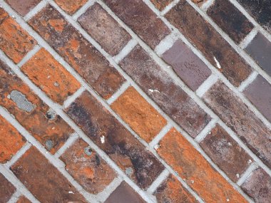 kırmızı tuğla çapraz çinileri ile arka plan olarak yararlı doku