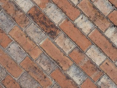 Kırmızı tuğla duvar doku çapraz çinileri ile arka plan olarak yararlı