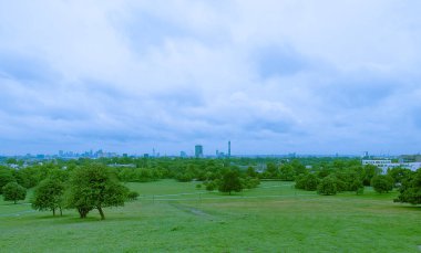 Primrose Hill Parkı'ndan görülen Londra manzarası