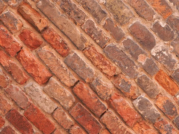 Red Brick Wall Useful Background Diagonal Tiles — Stock Photo, Image