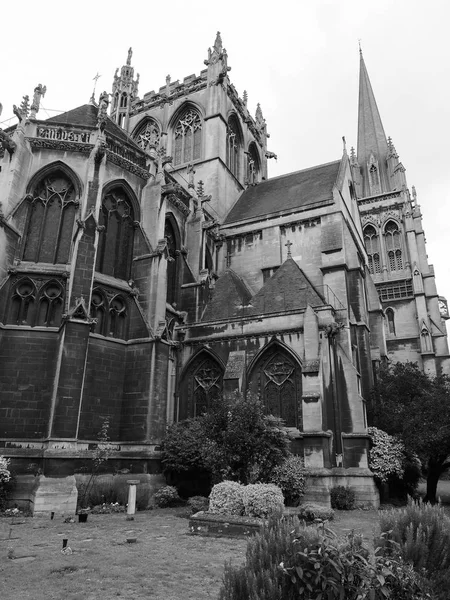 Katolický Kostel Panny Marie Anglické Mučedníků Cambridge Černé Bílé — Stock fotografie