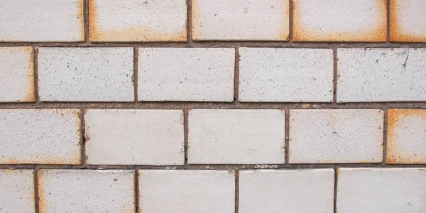 White Brick Wall Useful Background — Stock Photo, Image