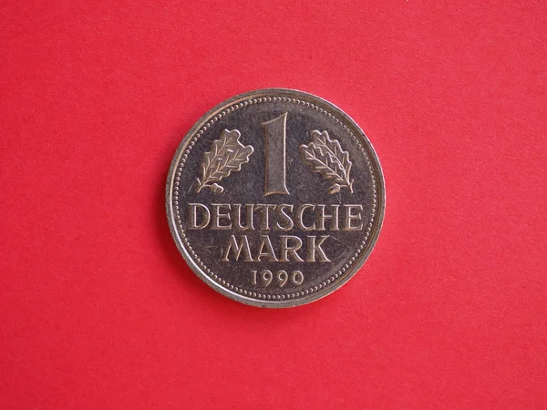 Vintage Deutsche Mark Coin Germany — Stock Photo, Image