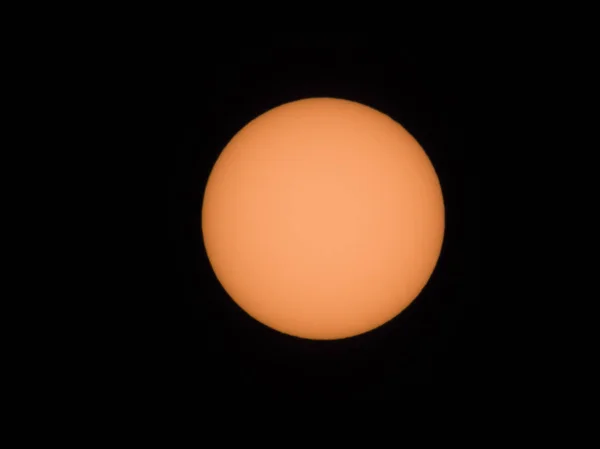 Die Sonne Mit Dem Teleskop Vom Planeten Erde Aus Gesehen — Stockfoto