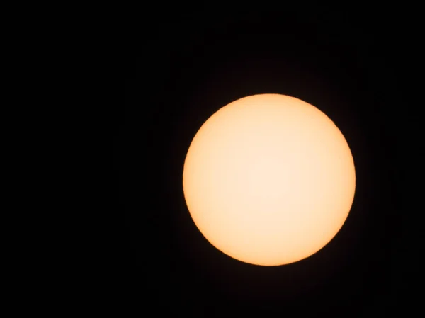 Die Sonne Mit Dem Teleskop Vom Planeten Erde Aus Gesehen — Stockfoto