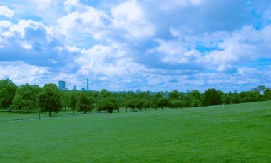 Primrose Hill Parkı'ndan görülen Londra manzarası