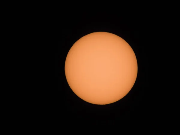 Die Sonne Mit Dem Teleskop Vom Planeten Erde Aus Gesehen — Stockfoto