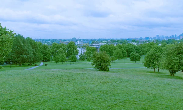 London Skyline Vidět Primrose Hill Parku — Stock fotografie