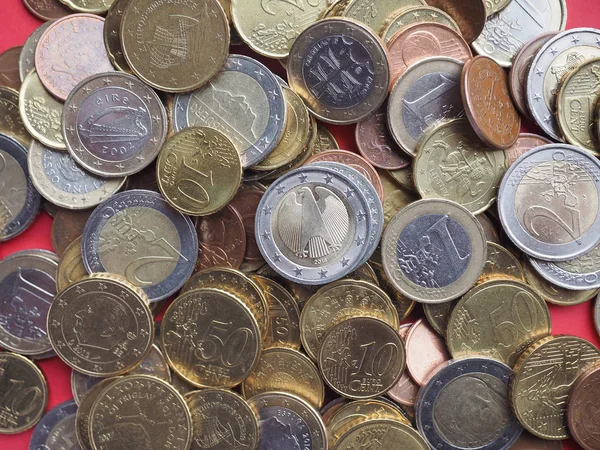 Euromyntens Pengar Eur Europeiska Unionens Valuta — Stockfoto