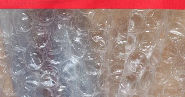 透明的泡沫包装纹理可用作背景 — 图库照片
