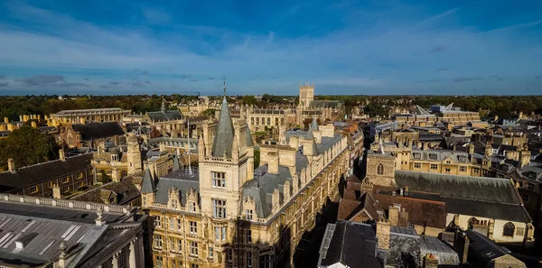 Vista Aérea Cidade Cambridge Reino Unido — Fotografia de Stock