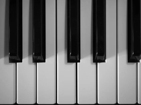 Touches Noir Blanc Instrument Musique Électronique Clavier — Photo