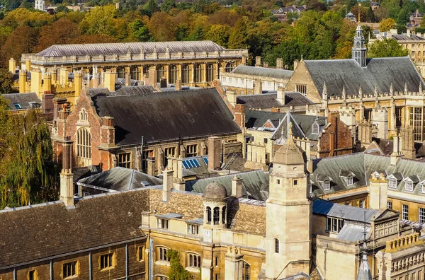 Letecký Pohled Město Cambridge Velká Británie — Stock fotografie