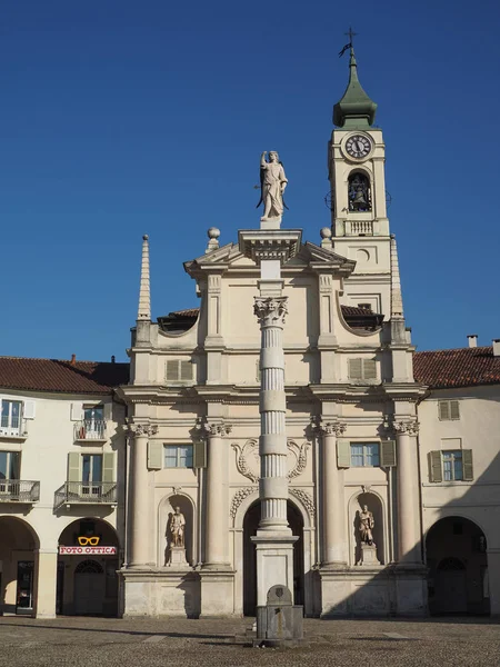 Venaria Italië Circa Februari 2019 Piazza Annunziata Plein — Stockfoto