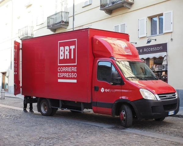 Venária Itália Fevereiro Circa 2019 Brt Dpg Express Courier Van — Fotografia de Stock