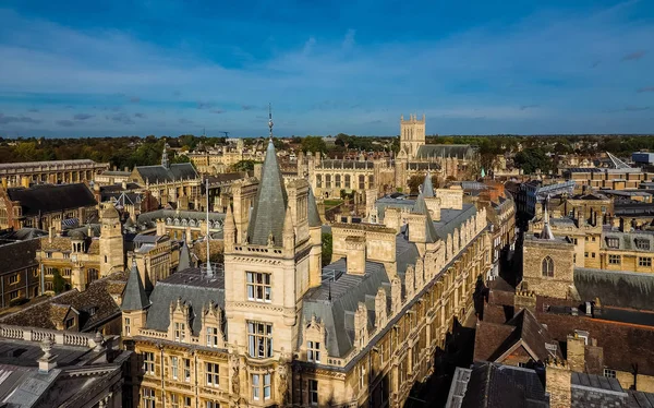 Vista Aérea Cidade Cambridge Reino Unido — Fotografia de Stock