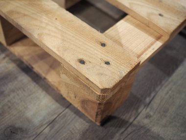 Tahta palet (kızak) düz taşıma yapısı