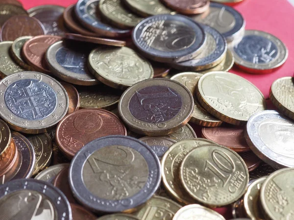 Euromyntens Pengar Eur Europeiska Unionens Valuta — Stockfoto