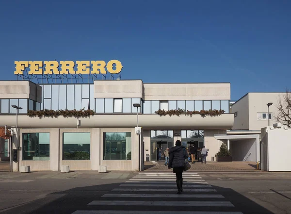 Alba Italia Circa Febrero 2019 Sede Empresa Productora Chocolate Ferrero — Foto de Stock