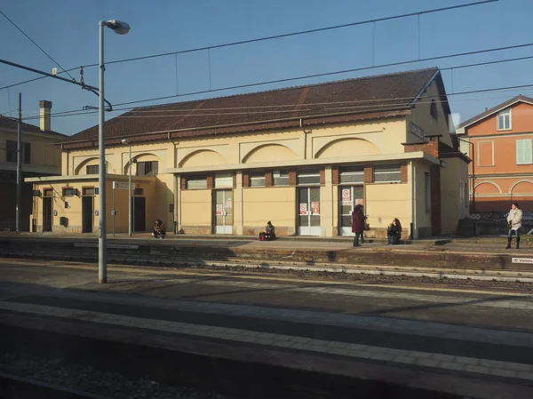 Carmagnola Italië Circa Februari 2019 Carmagnola Treinstation — Stockfoto