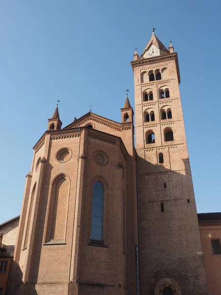 Duomo San Lorenzo Lawrence Cathedral Alba Italy — Stock Photo, Image