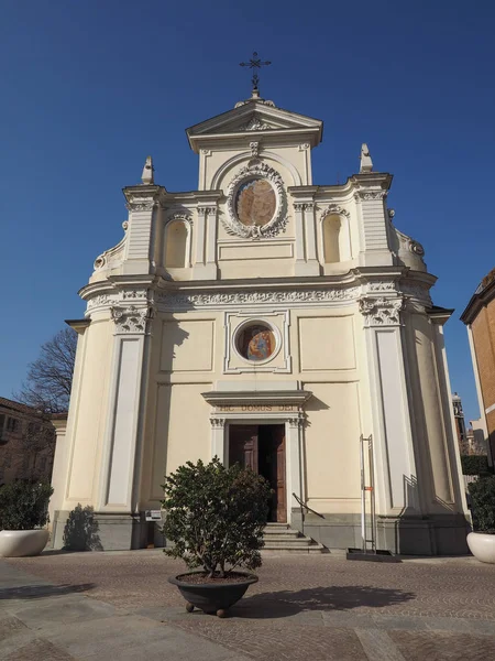 Iglesia San Giovanni Battista Juan Bautista Alba Italia Hic Domus —  Fotos de Stock