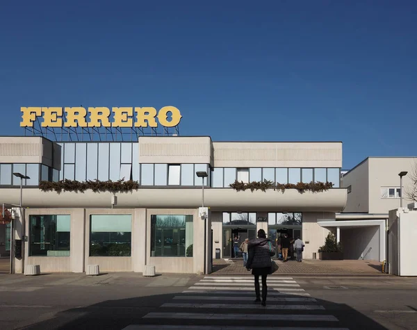 Alba Italia Circa Febrero 2019 Sede Empresa Productora Chocolate Ferrero — Foto de Stock