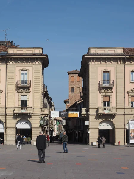 Alba Italia Circa Febrero 2019 Plaza Michele Ferrero Anteriormente Conocida — Foto de Stock