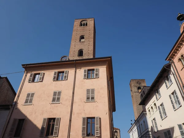 Alba Włochy Około Lutego 2019 Piazza Risorgimento Plac Katedralny — Zdjęcie stockowe