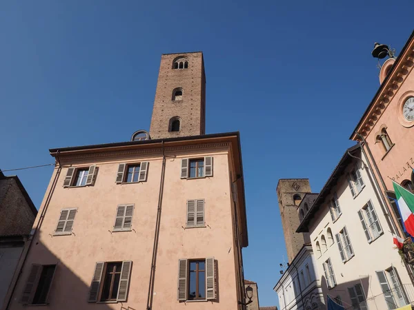 Plac Piazza Risorgimento w Albie — Zdjęcie stockowe