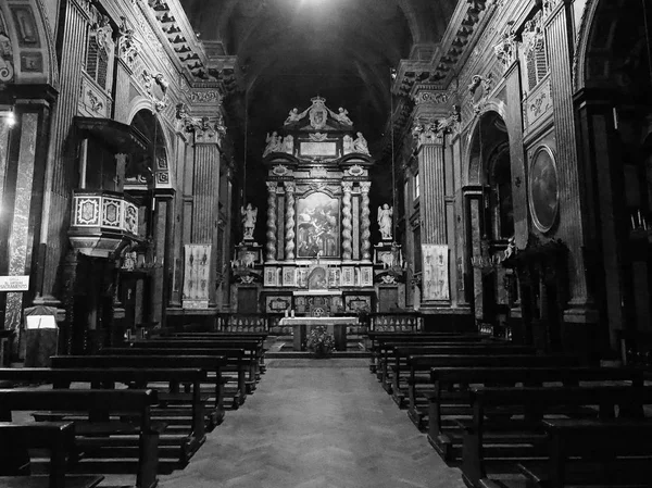 San Francesco da Paola church in Turin in black and white — Stock Photo, Image
