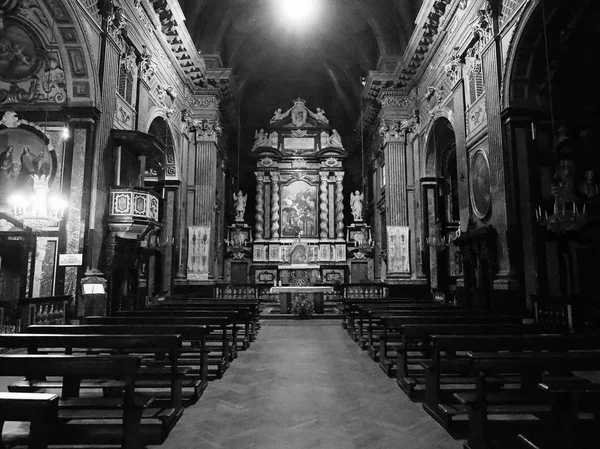 San Francesco da Paola church in Turin in black and white — Stock Photo, Image