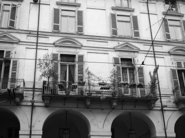 Via po siyah ve beyaz Torino